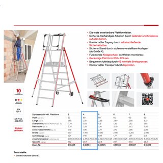 Hymer ProTect ALU platform ladder 4 steps