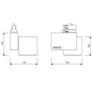 Oktalite LOBU Stromschienenstrahler schwarz Medium Flood