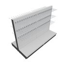 Mid-level gondola 145x200 cm (HxW), perforated back panel...