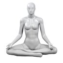 Schaufensterpuppe Frau ohne Gesicht - Yoga Lotus Pose,...