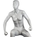 Mannequin woman without face - arms on the back