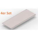4er Set Fachboden 100x37 cm (BxT), weiß
