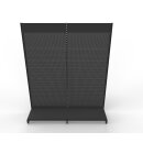 Wandregal 280x200 cm (HxB), Lochblechrückwand, anthrazit