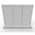 Wall shelf 240x300 cm (HxW), perforated metal back panel, gray