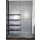Add-on wall shelf 290x100 cm (HxW), perforated sheet metal rear panel, grey