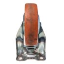 Set of 4 rubber rollers 2 with + 2 without brakes, 80 mm diameter