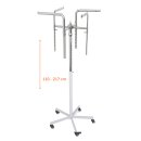 Cross stand with white base - incl. used cross - height adjustable