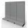 Wall shelf 290x300 cm (HxW), perforated sheet metal rear panel, grey