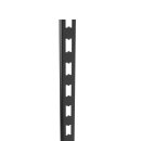 Wandschiene standard 120 cm mit H-Lochung, schwarz
