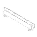 Fußteil 30 cm tief | H: 8 cm mit Auflageschiene, anthrazit