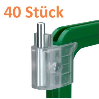 40er Set Drehhalter mit Metallstift für Plakatrahmen DIN A1 - A2