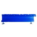 Fußteil 57 cm tief mit Auflageschiene, blau