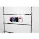 Rückwandsystem  1,27 m mit Drahtabhängern 23 cm